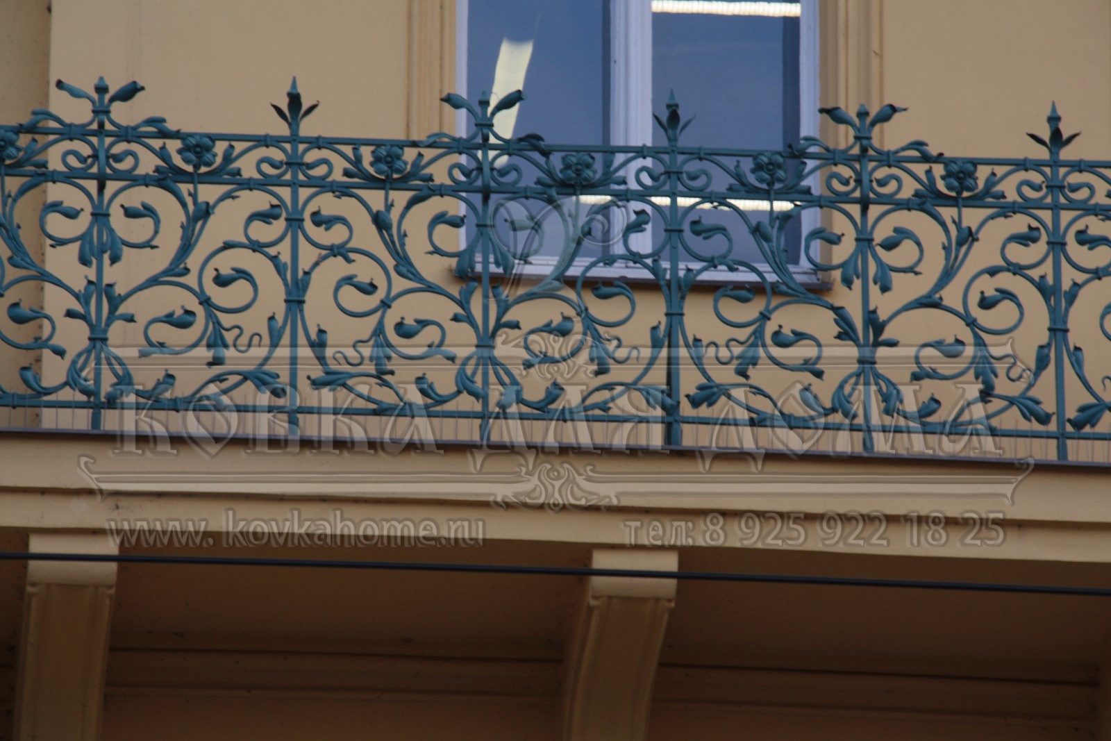 Фото перила кованые на балкон ручная художественная ковка.